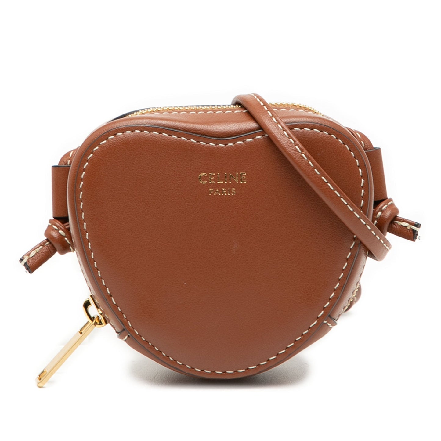 Celine Micro Leather Heart Crossbody