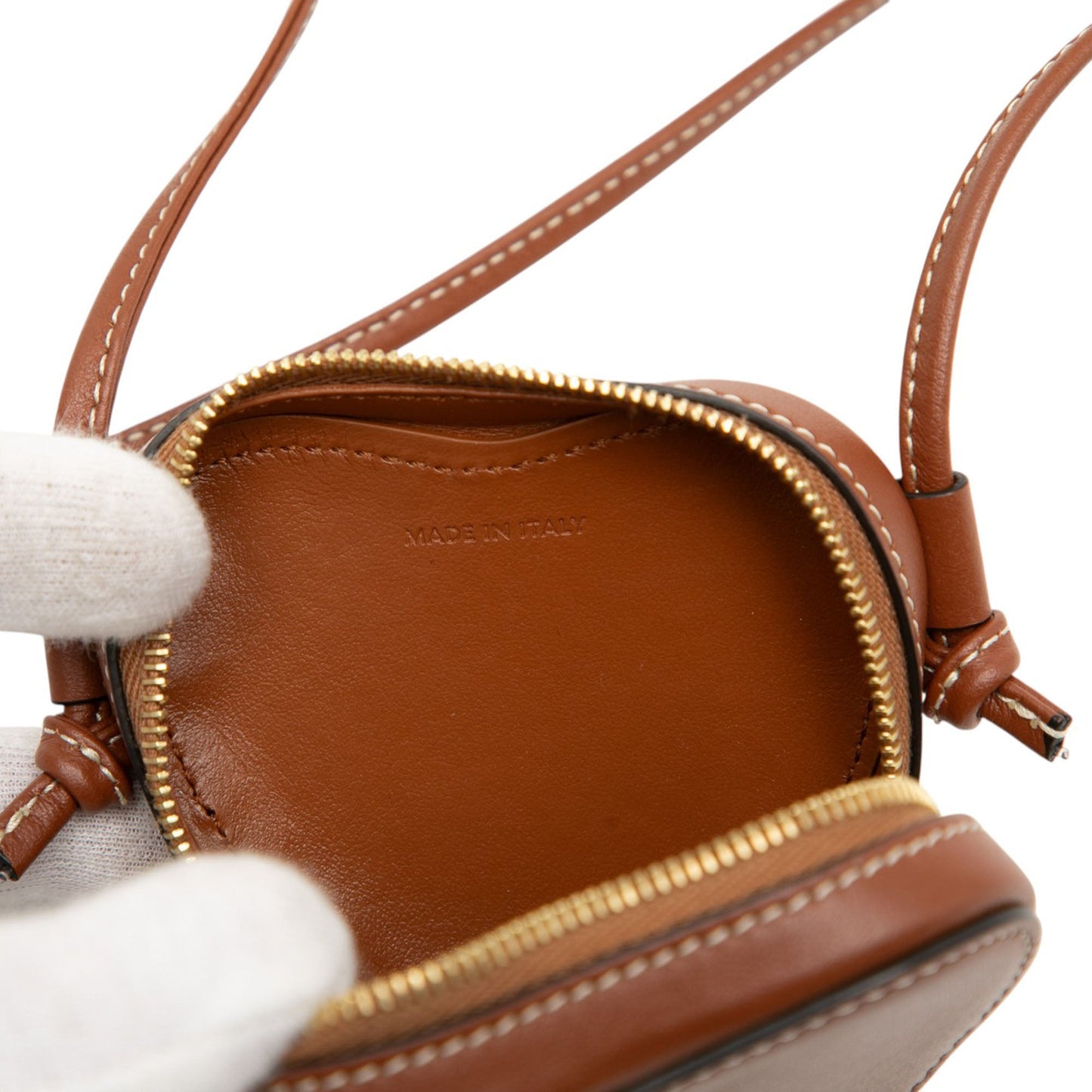 Celine Micro Leather Heart Crossbody