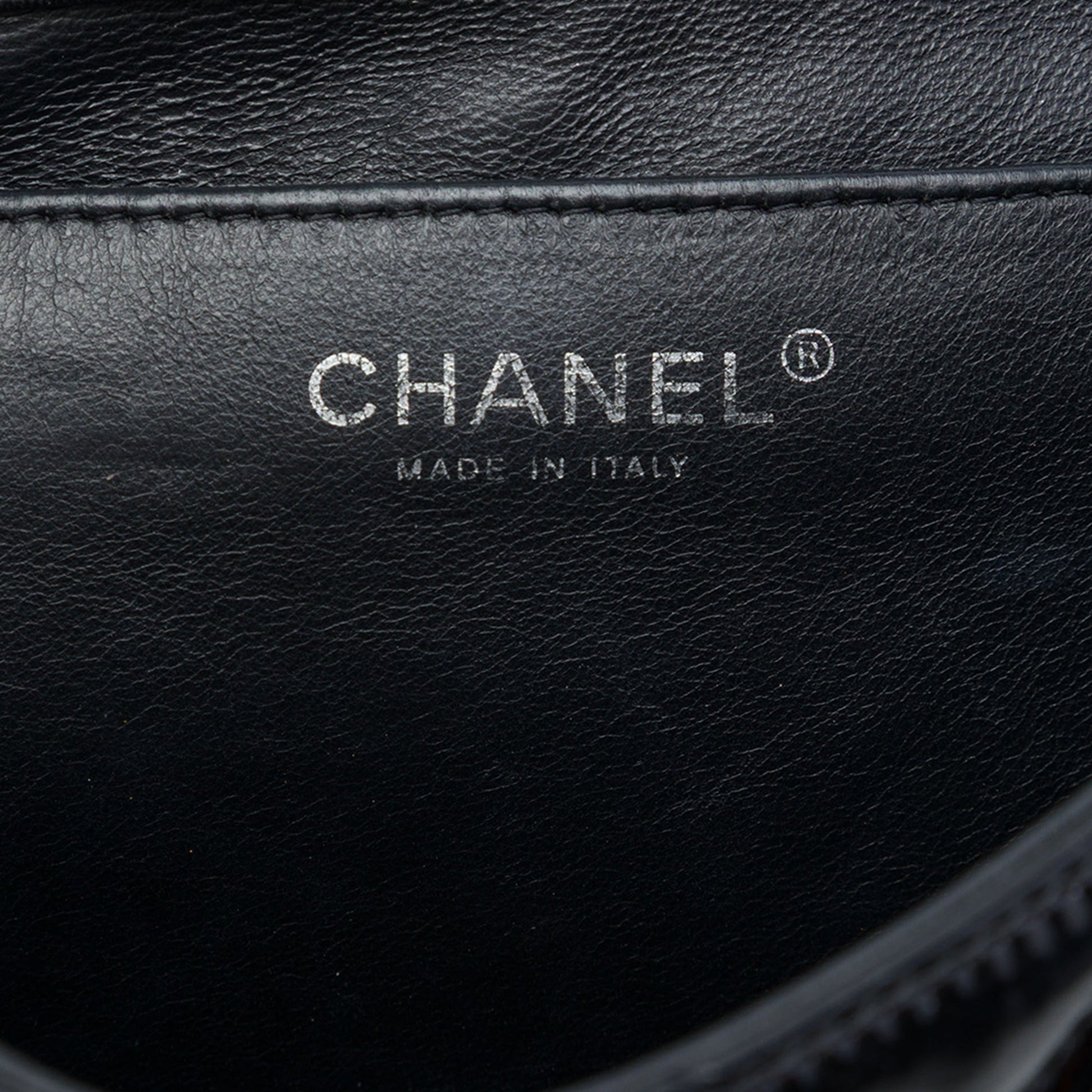 Chanel CC Quilted Patent Flap Clutch with Chain