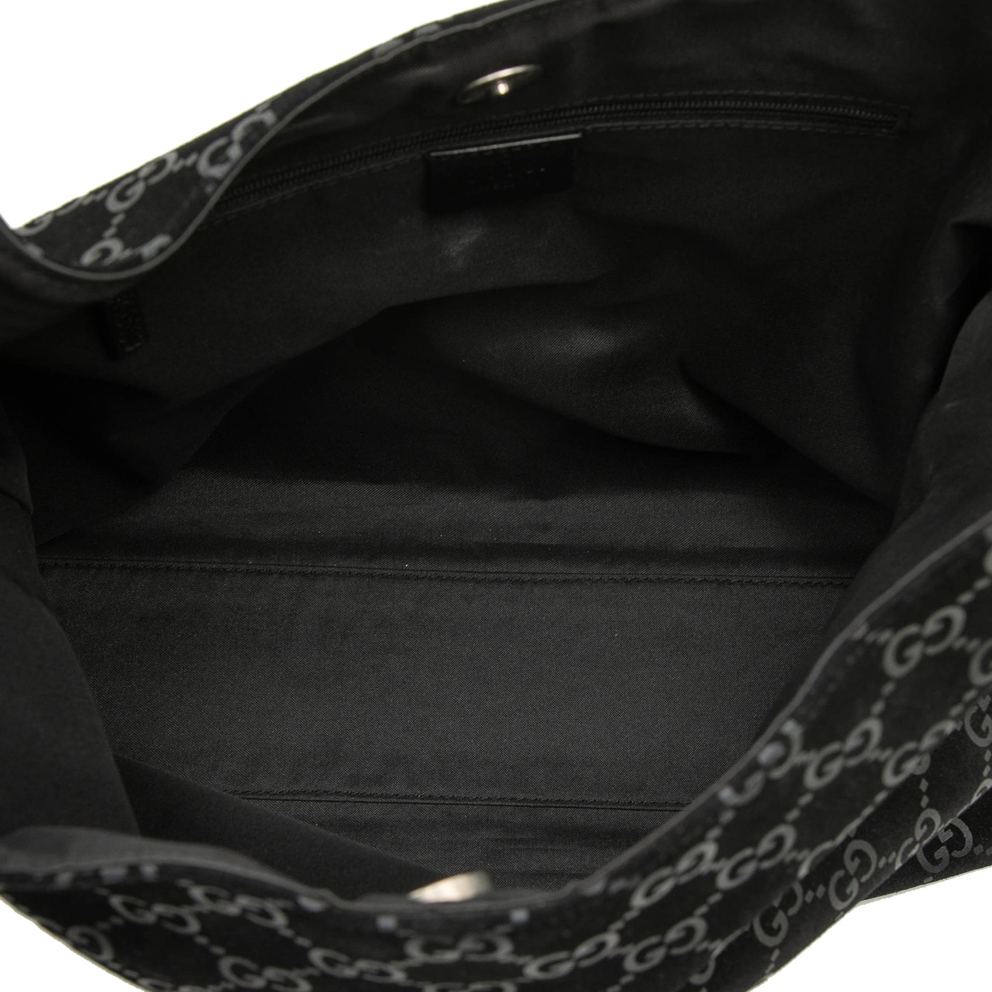 Gucci GG Suede Metal Handle Shoulder Bag