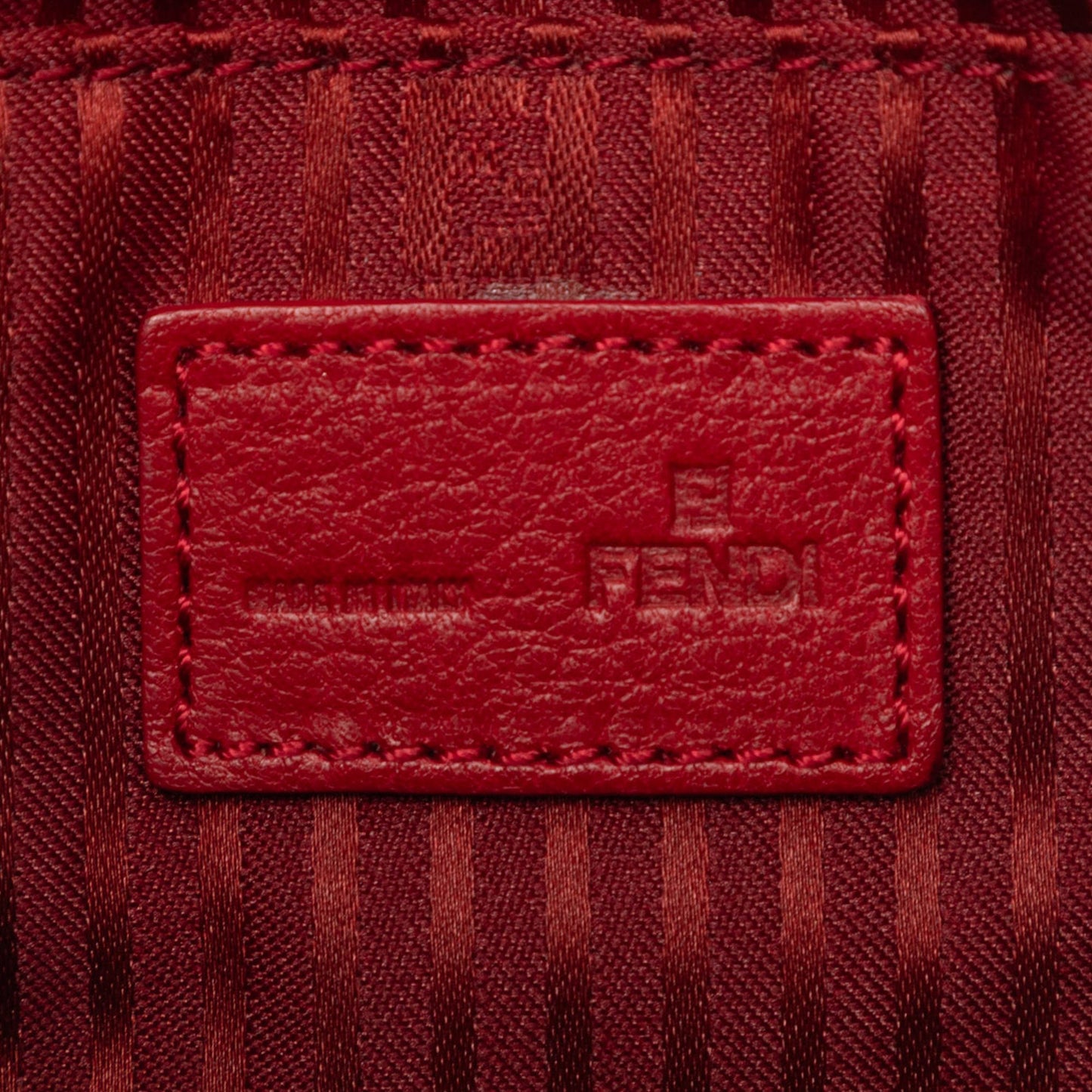 Fendi Leather Fendista Pochette Crossbody