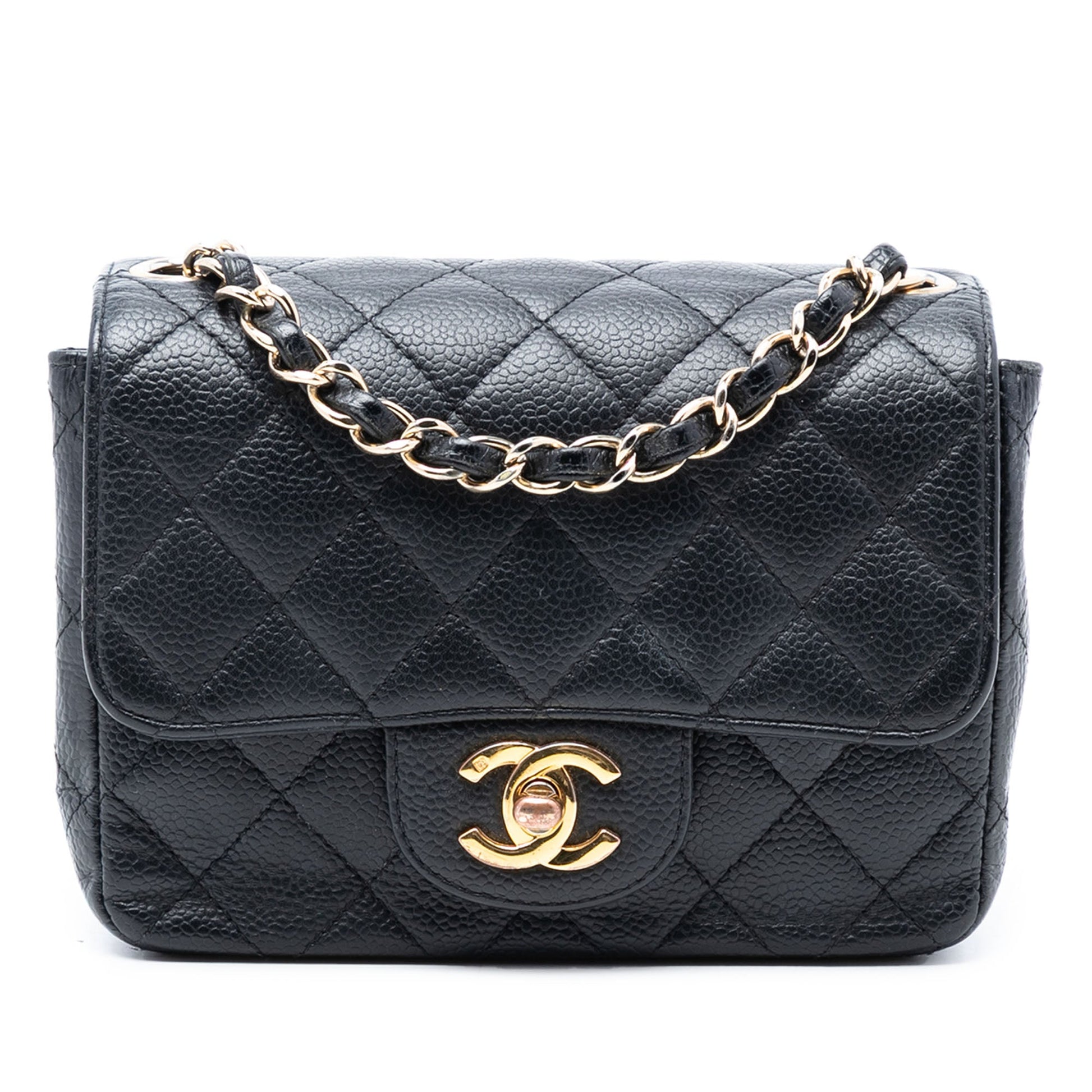 Chanel Mini Square Classic Caviar Single Flap