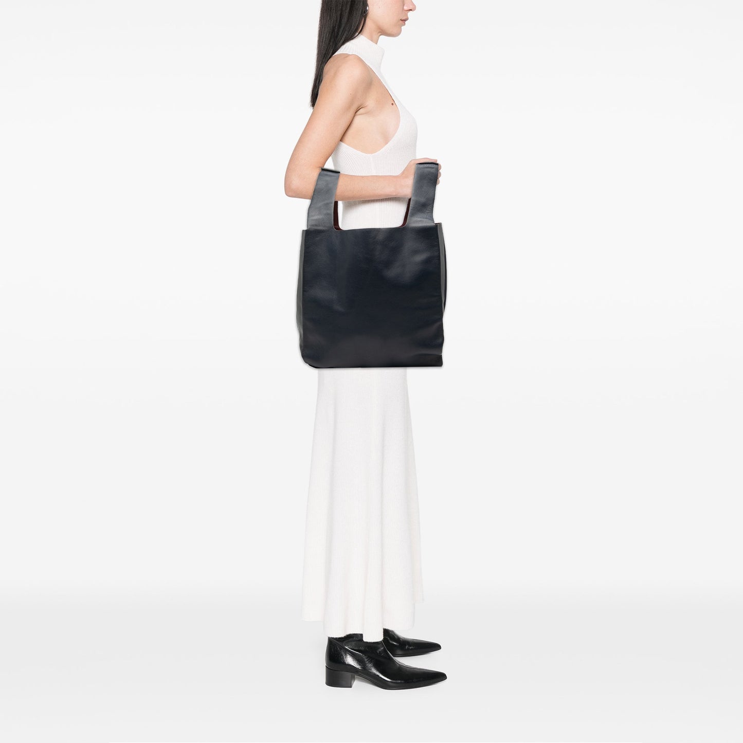 Valentino Reversible Leather Shopper Tote