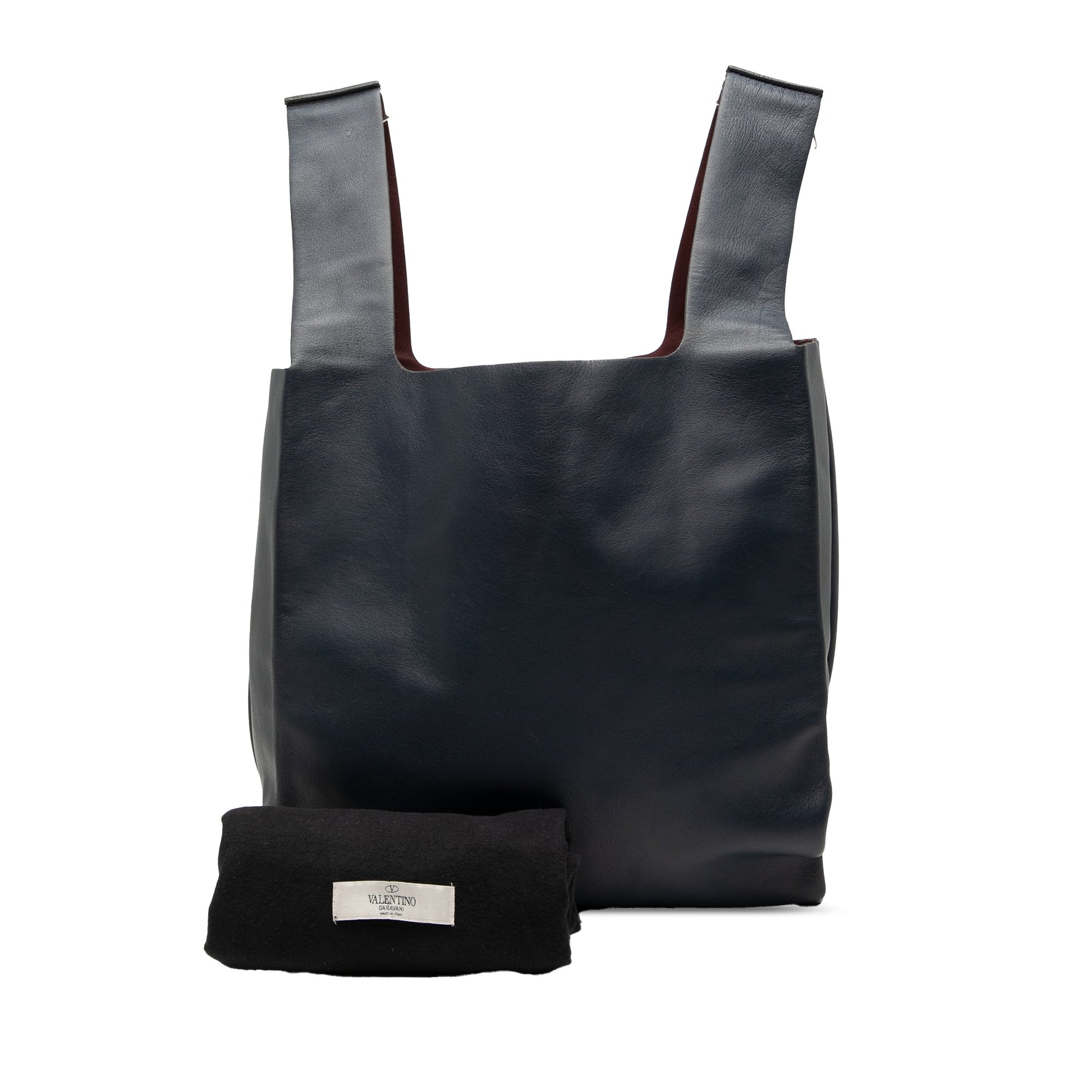 Valentino Reversible Leather Shopper Tote