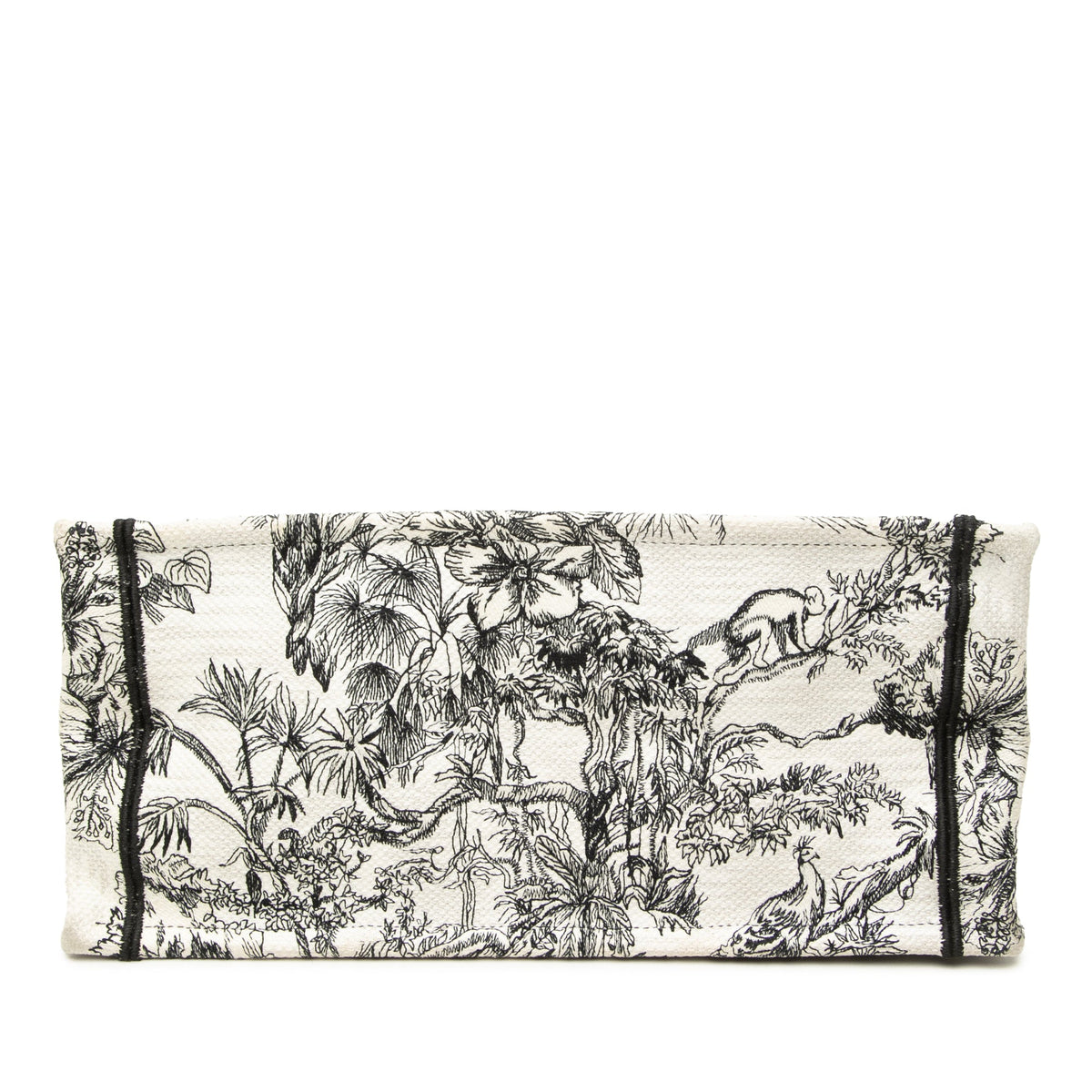 Dior Medium Embroidered Canvas Toile De Jouy Book Tote — White