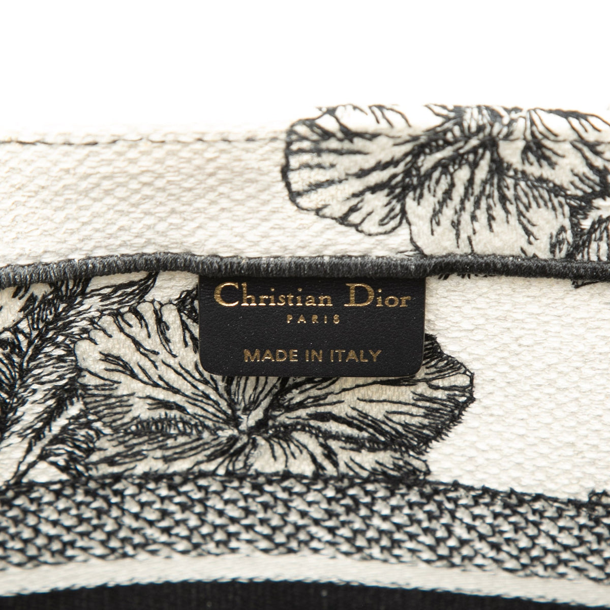 Dior Medium Embroidered Canvas Toile De Jouy Book Tote — White