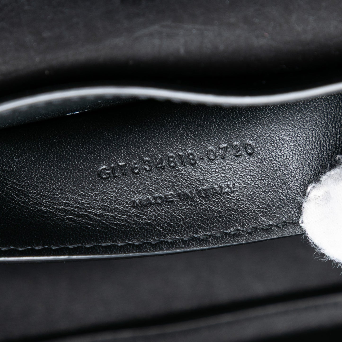 Saint Laurent Medium Croc Embossed Nubuck Monogram Kaia Crossbody