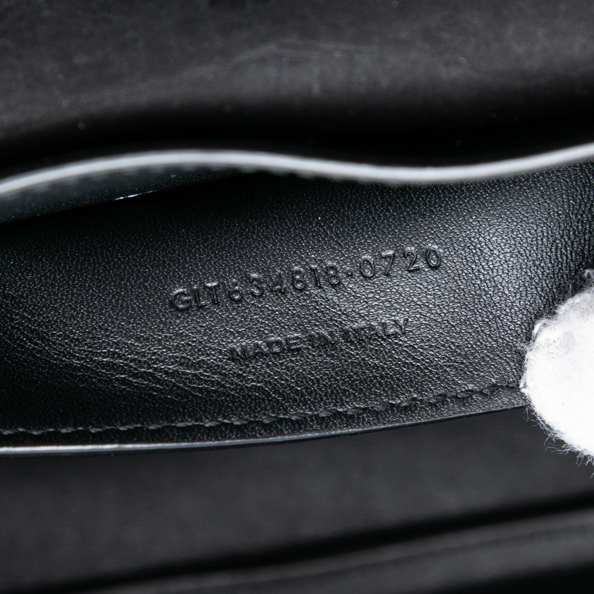 Saint Laurent Medium Croc Embossed Nubuck Monogram Kaia Crossbody