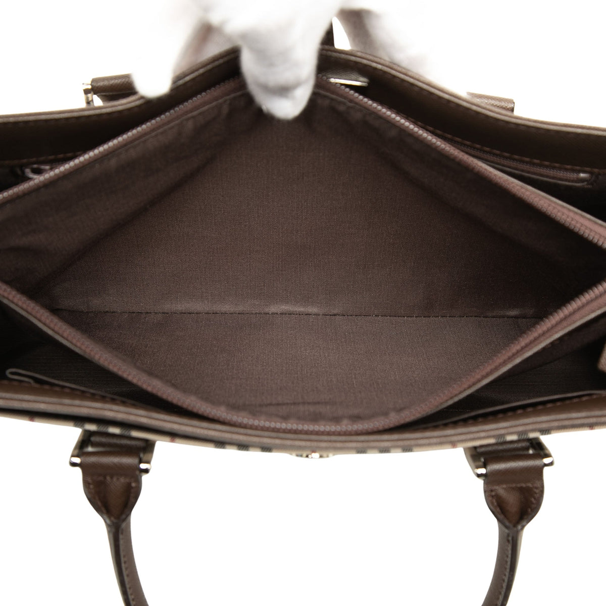 Burberry House Check Canvas Handbag