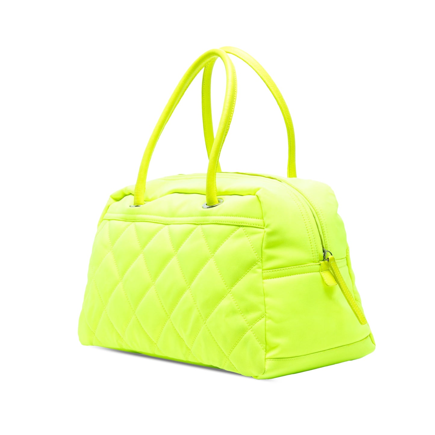 Chanel Paris Biarritz Quilted Canvas Fluo Duffle Bag
