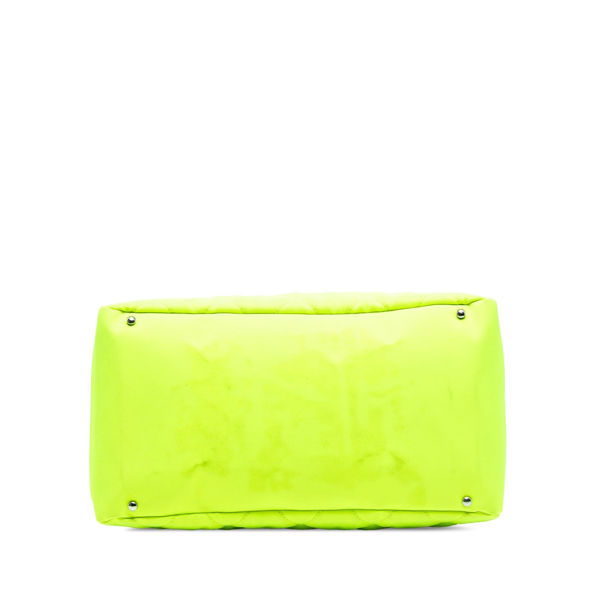 Chanel Paris Biarritz Quilted Canvas Fluo Duffle Bag