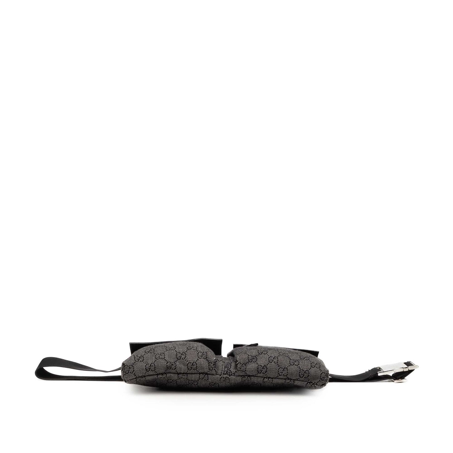 Gucci GG Denim Double Pocket Belt Bag