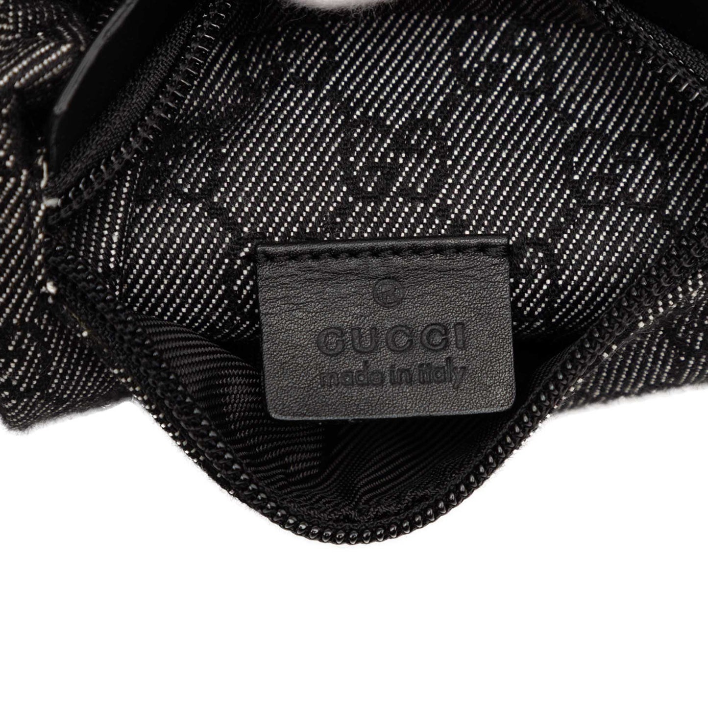 Gucci GG Denim Double Pocket Belt Bag