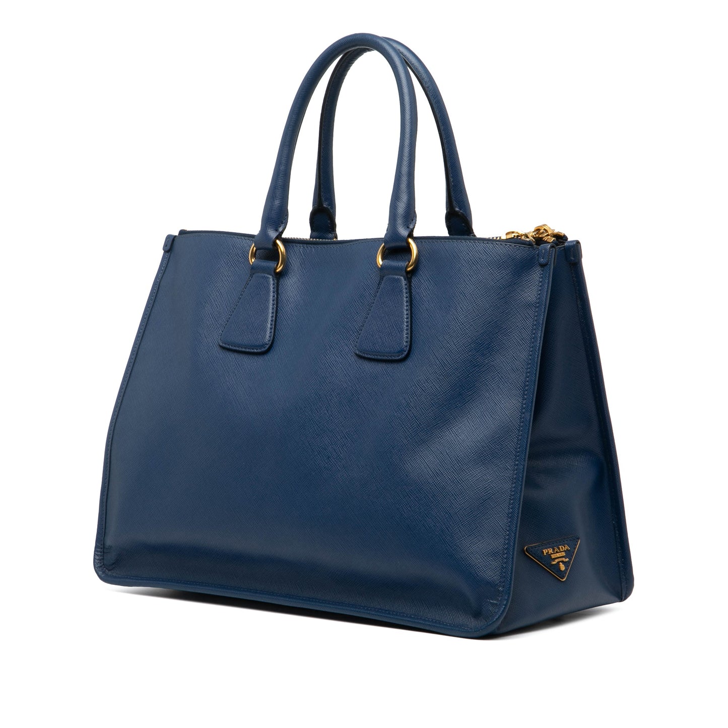 Prada Saffiano Double Zip Open Convertible Tote