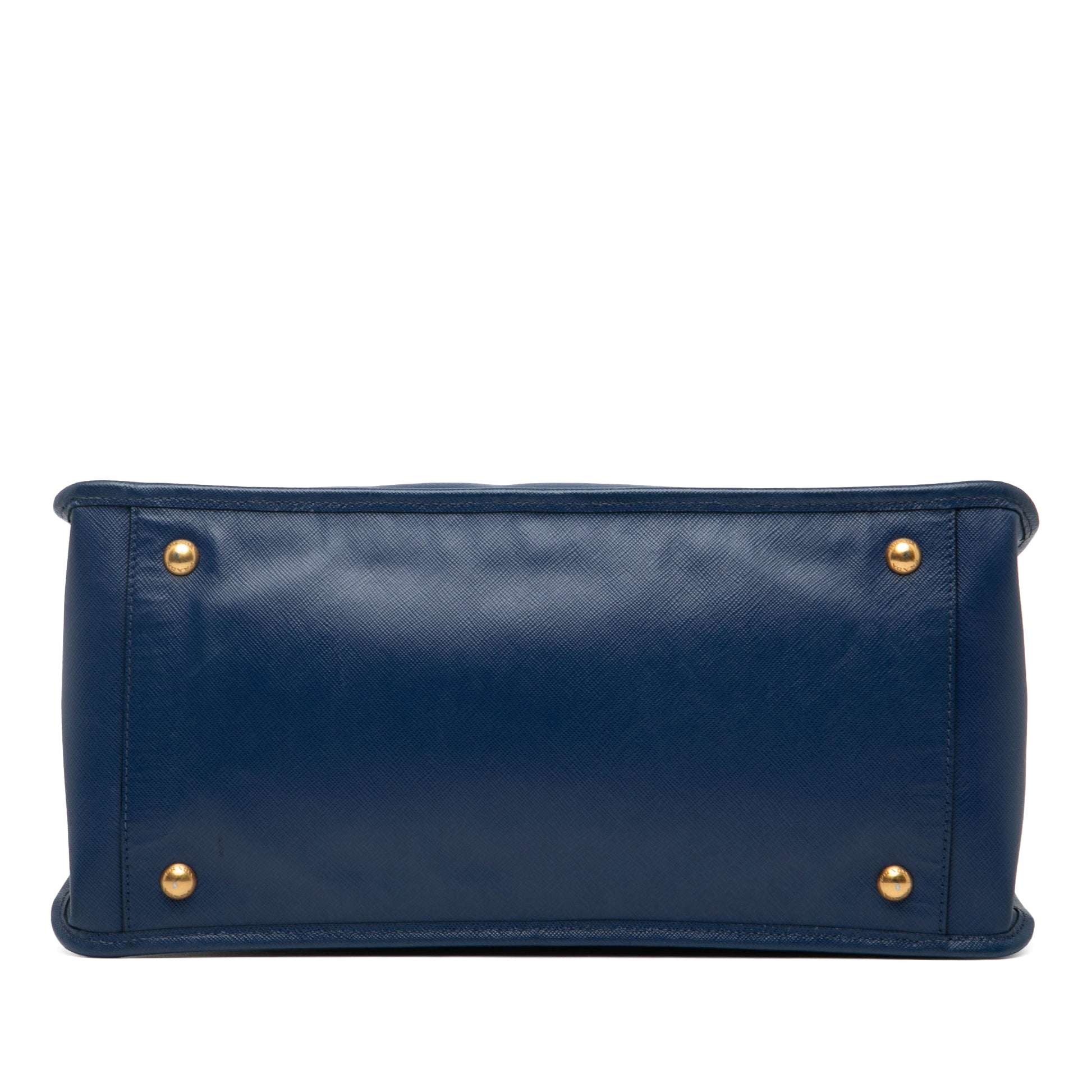 Prada Saffiano Double Zip Open Convertible Tote