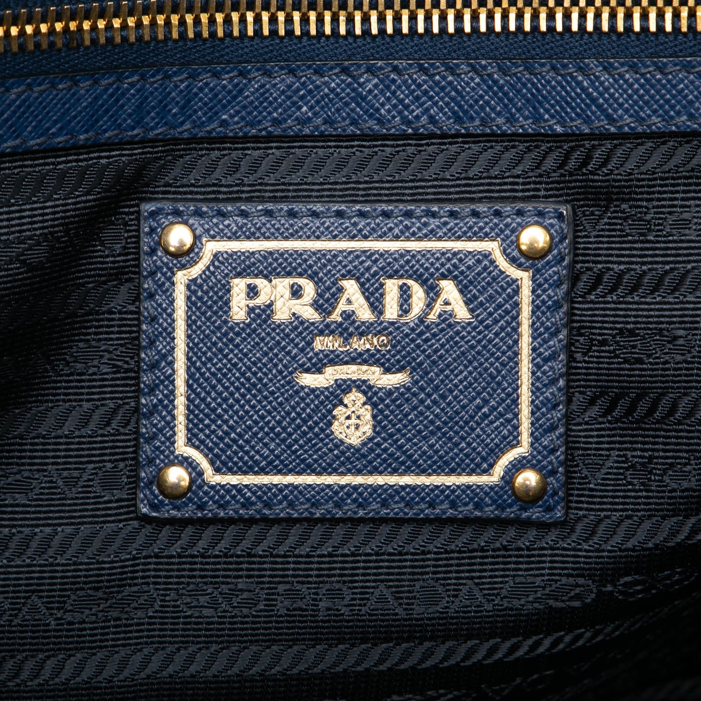 Prada Saffiano Double Zip Open Convertible Tote