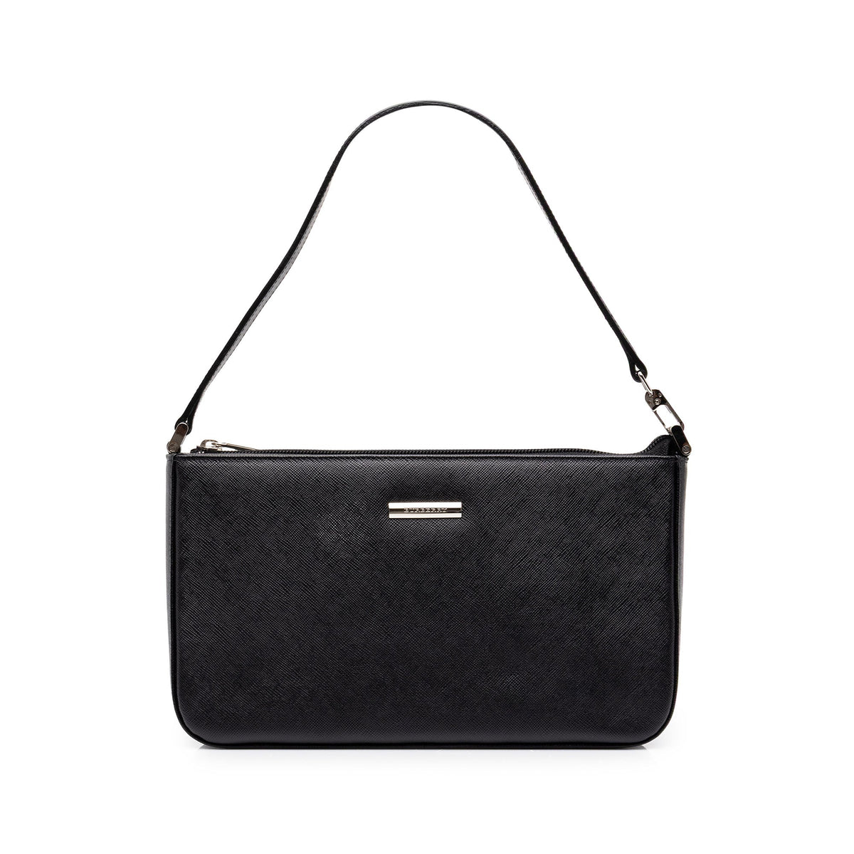 Burberry Leather Shoulder Bag — Black