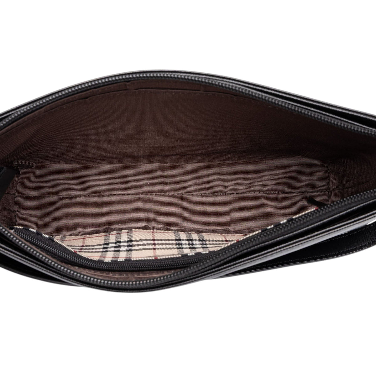 Burberry Leather Shoulder Bag — Black