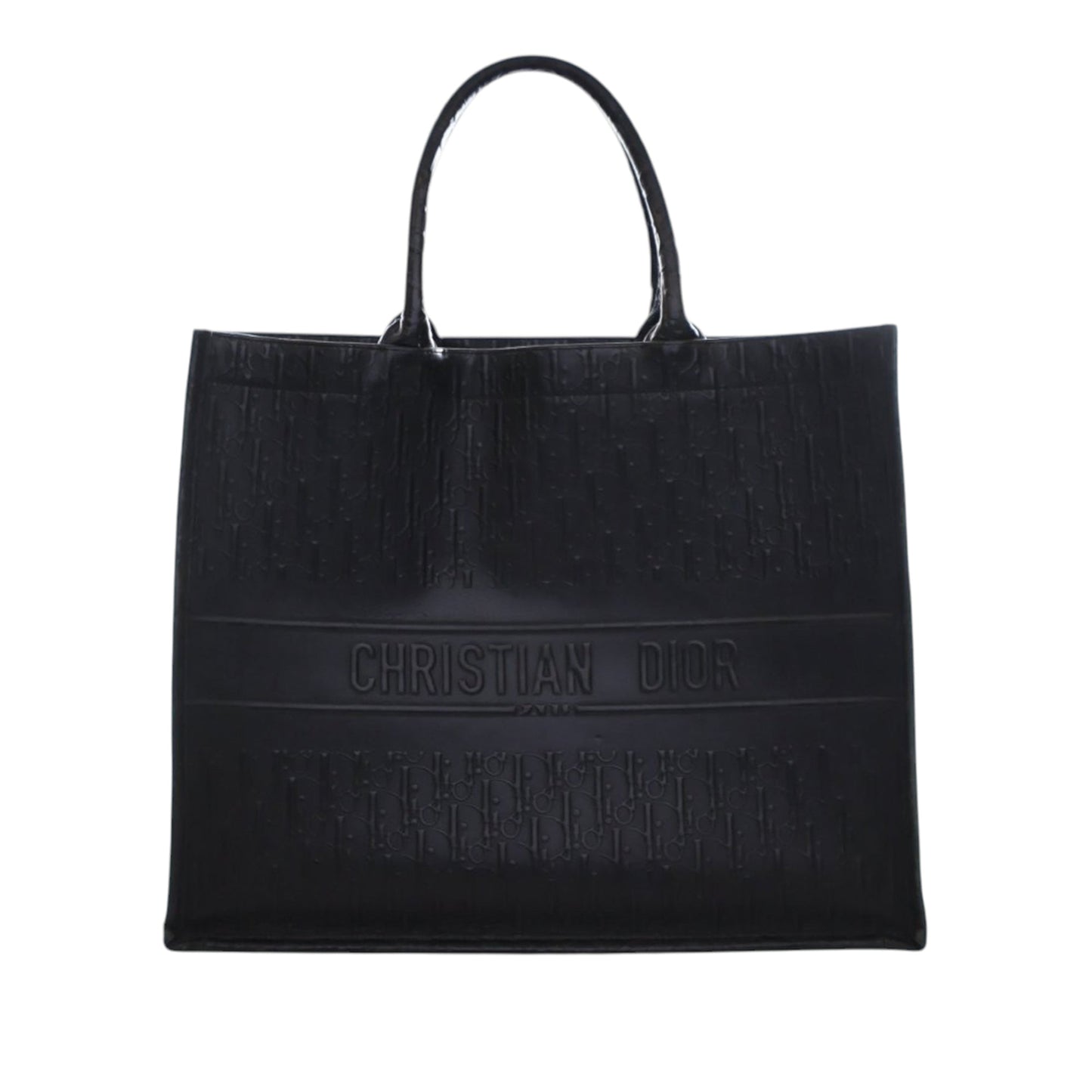 Dior Large Oblique Embossed Book Tote