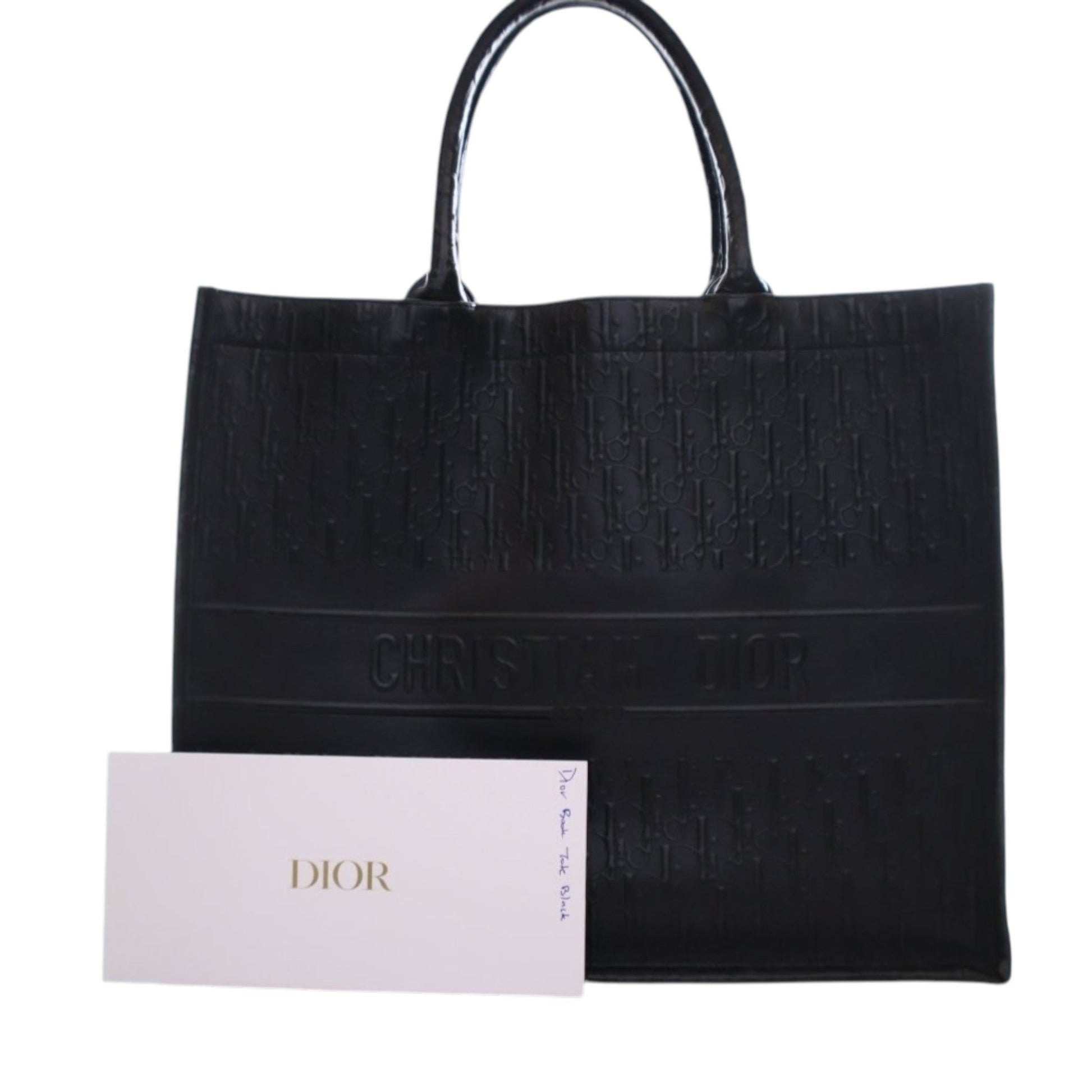 Dior Large Oblique Embossed Book Tote