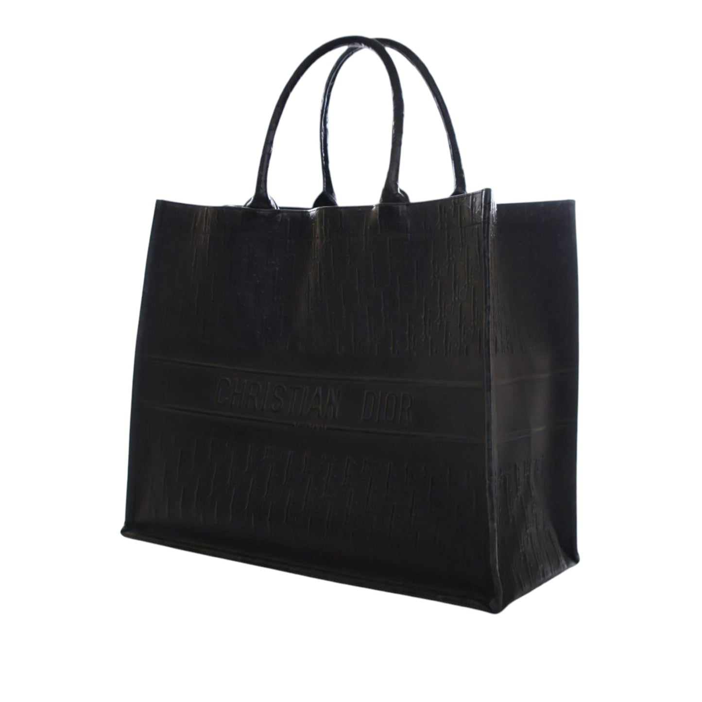Dior Large Oblique Embossed Book Tote