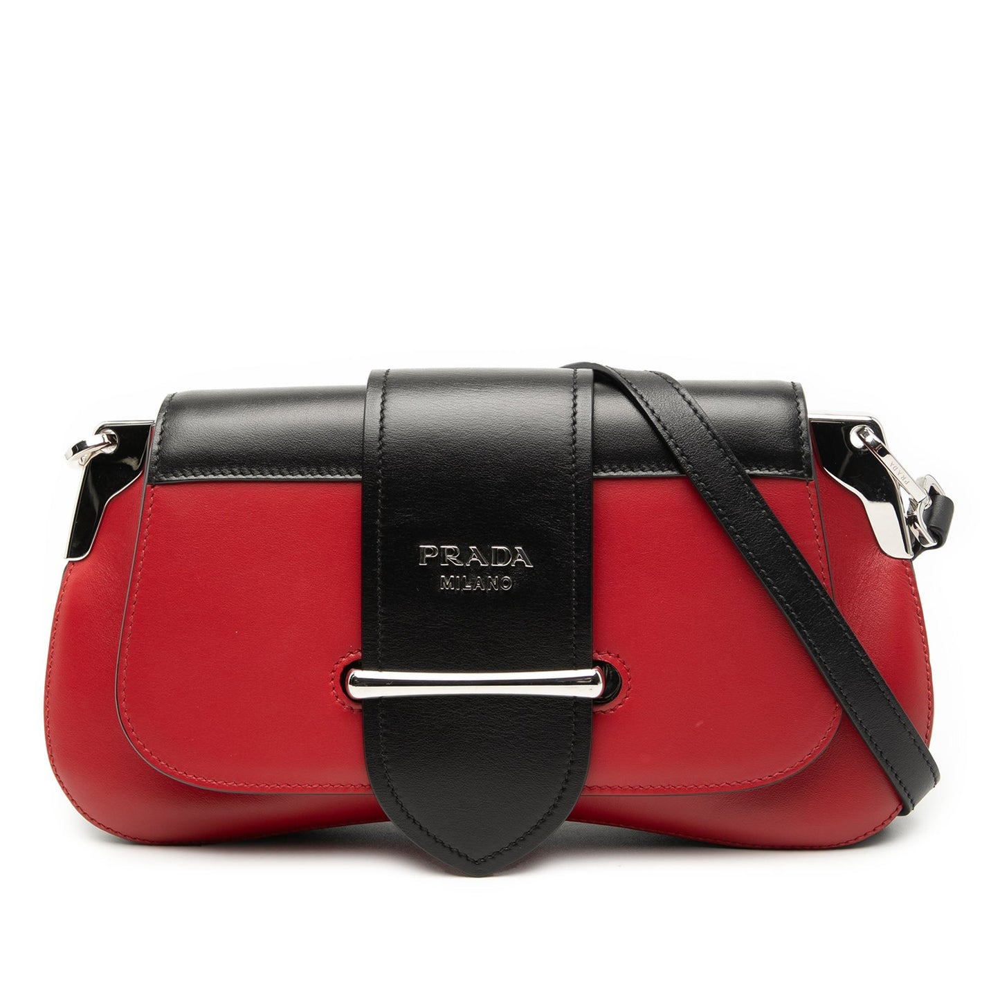 Prada Bicolor City Calf Sidonie Satchel