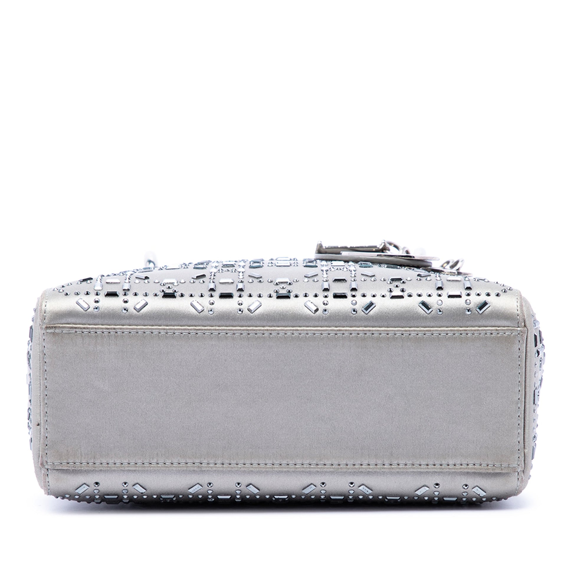 Dior Mini Satin Cannage Crystal Embellished Lady Dior