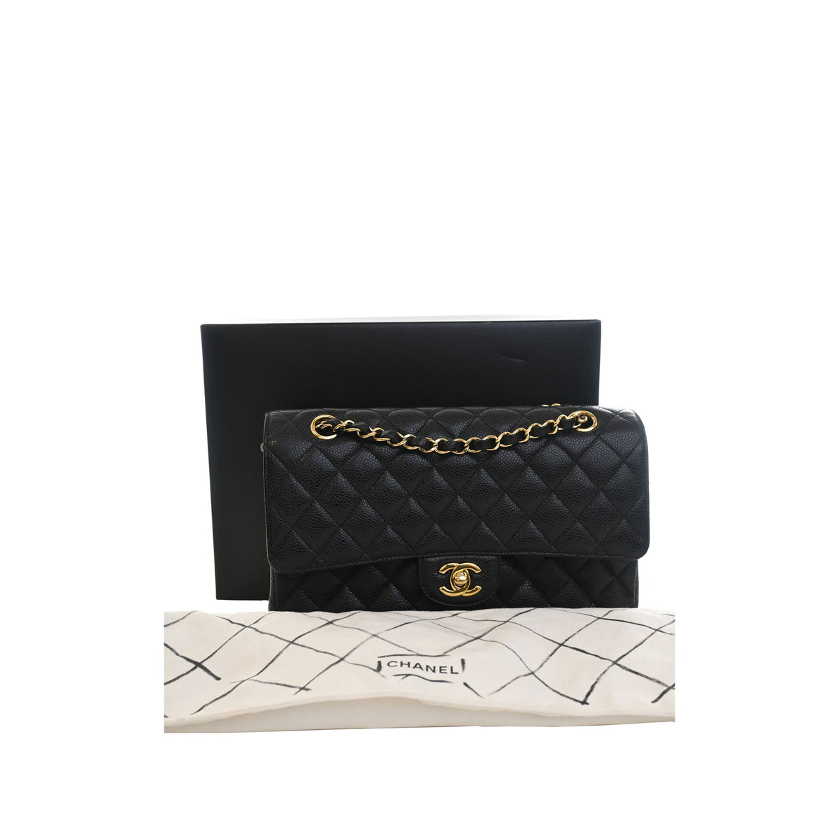 Chanel Medium Classic Caviar Double Flap
