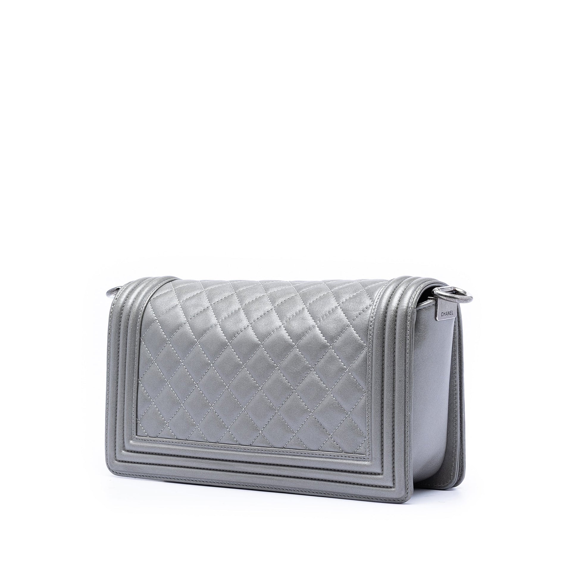 Chanel Old Medium Quilted Lambskin Boy Flap