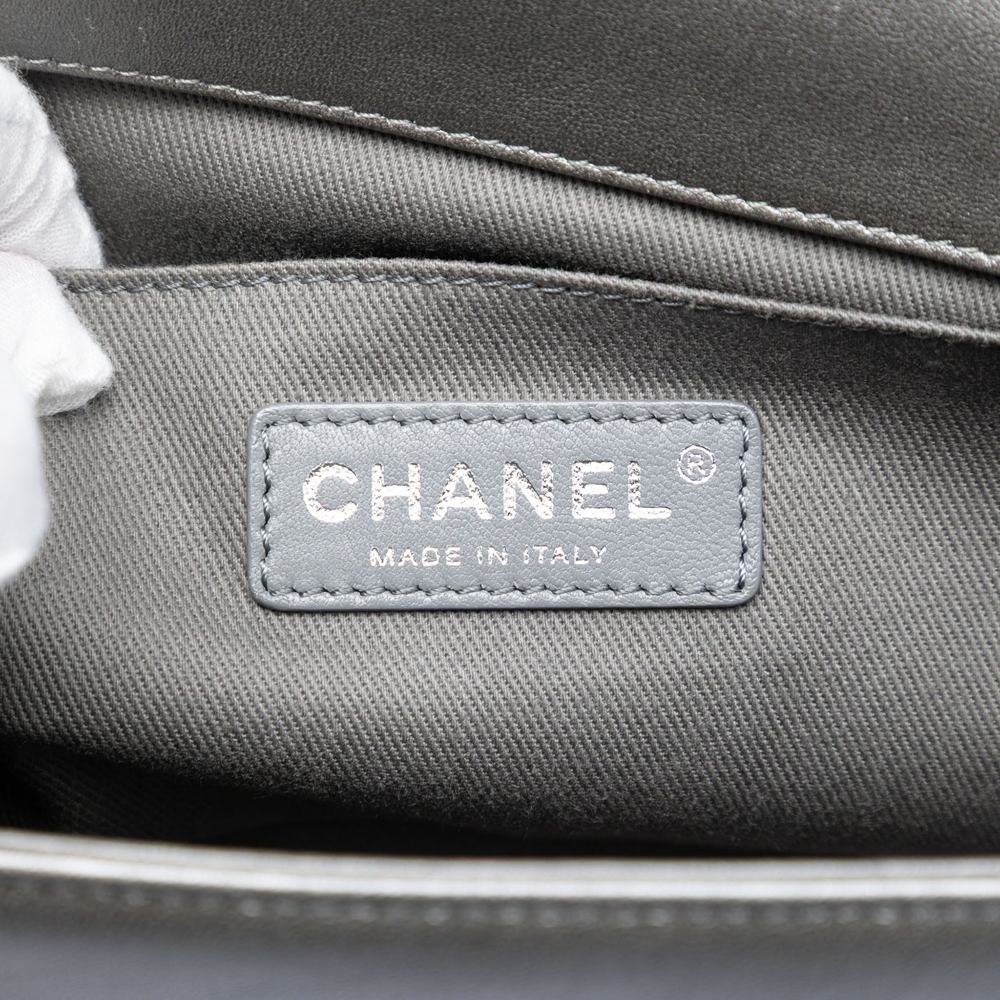Chanel Old Medium Quilted Lambskin Boy Flap