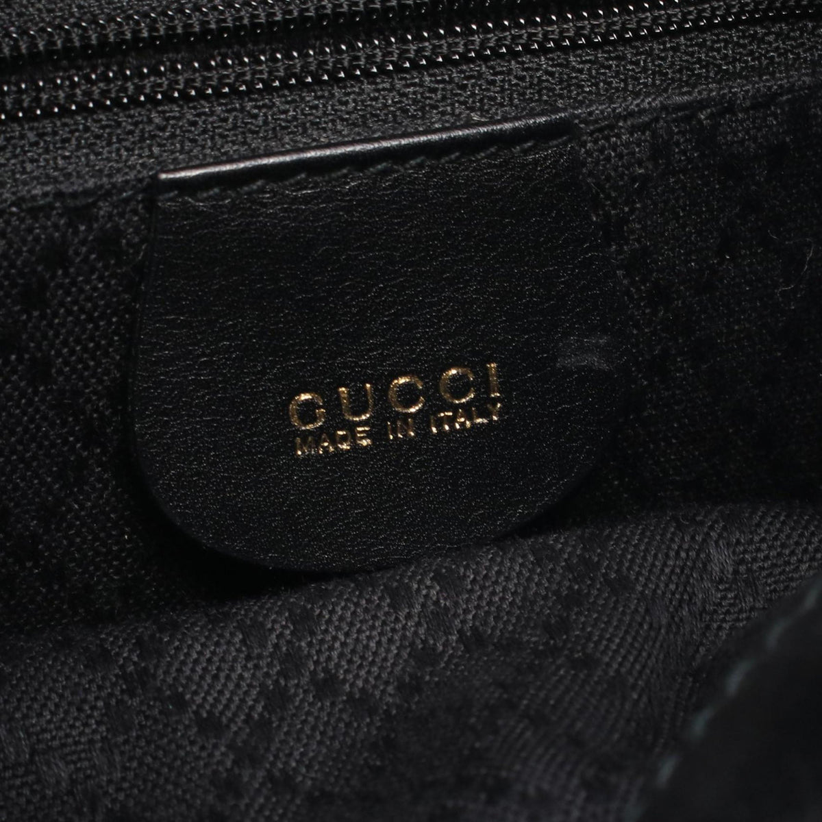 Gucci Calfskin Bamboo Drawstring Backpack — Black