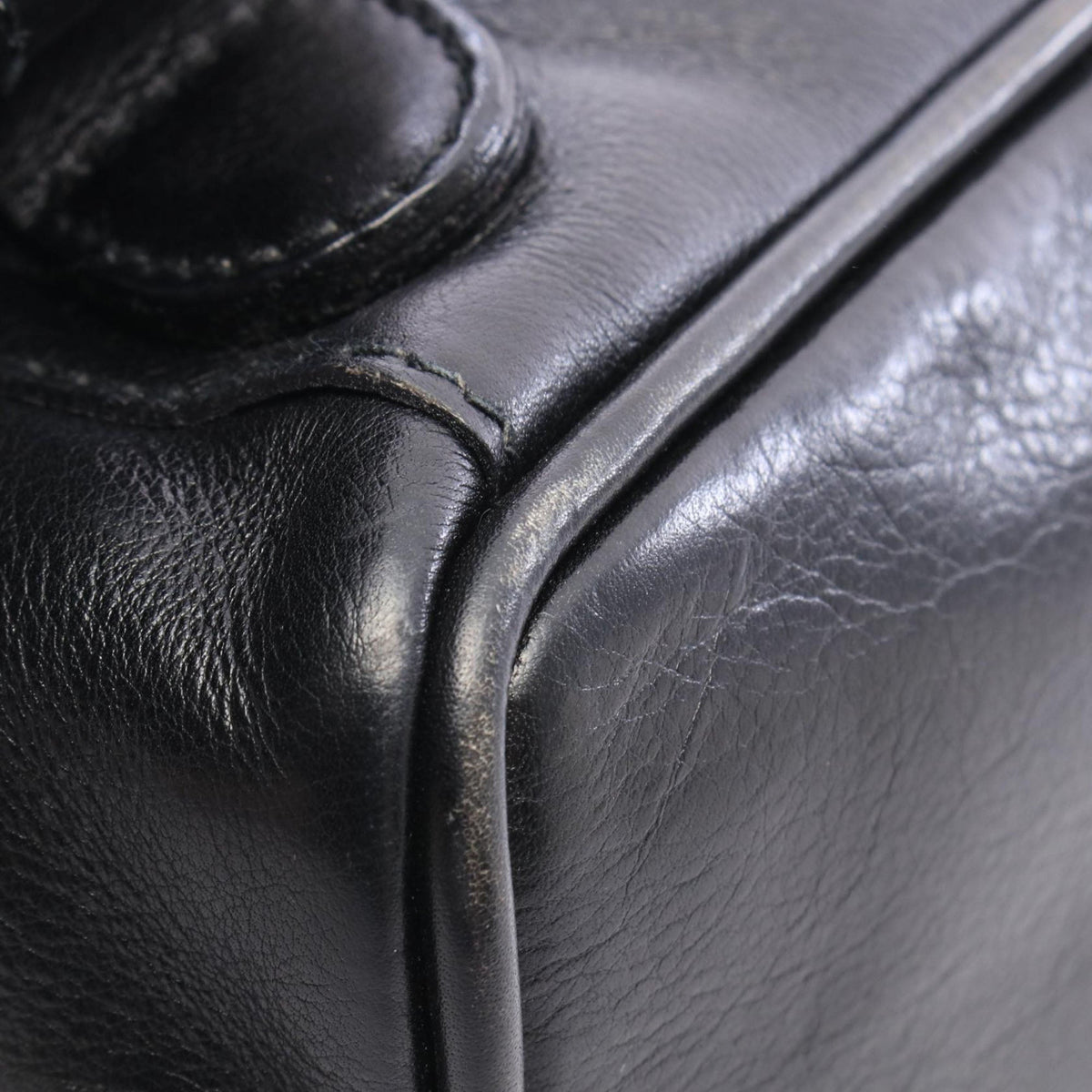 Gucci Calfskin Bamboo Drawstring Backpack — Black