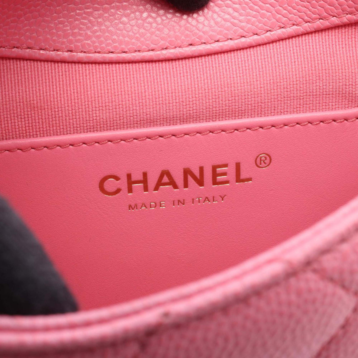 Chanel Mini Quilted Caviar CC Messenger Flap
