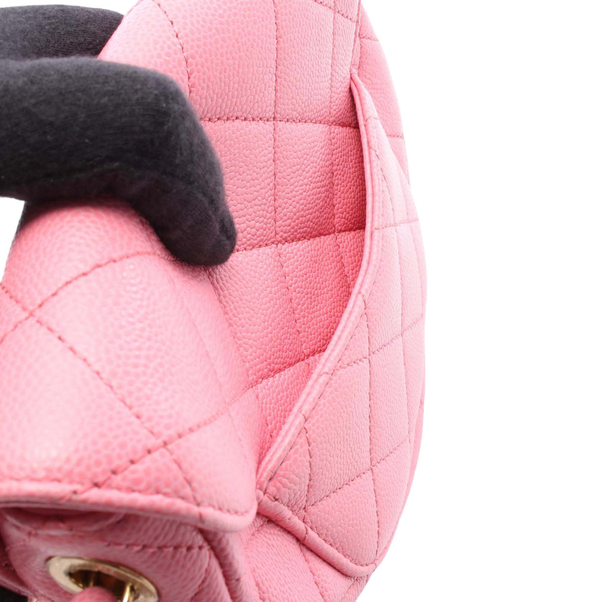 Chanel Mini Quilted Caviar CC Messenger Flap