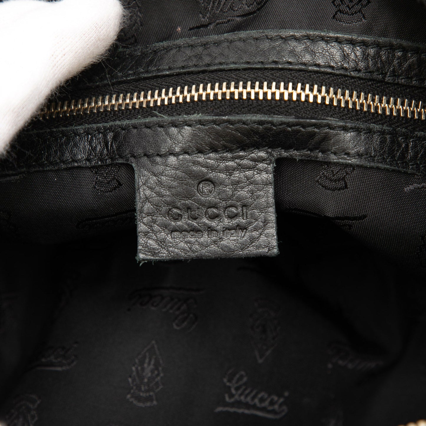 Medium Diamante Canvas Techno Horsebit Hobo