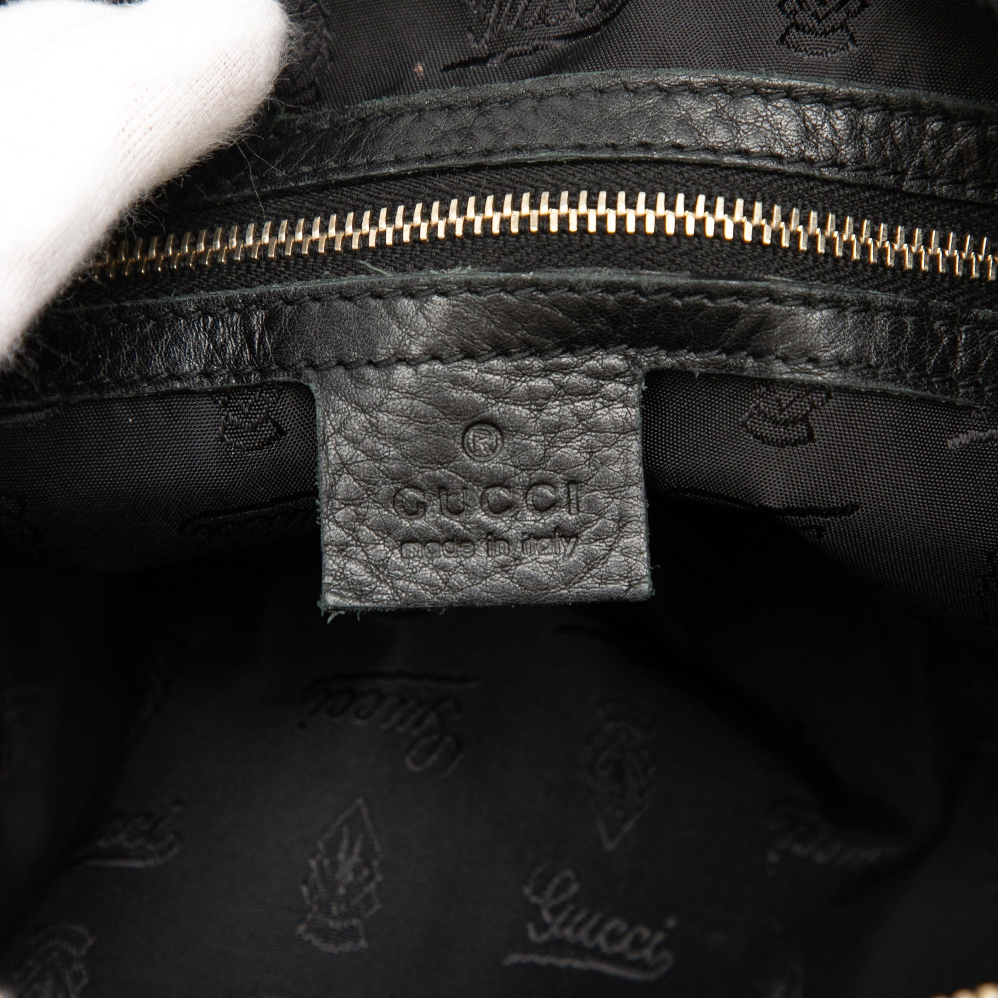 Medium Diamante Canvas Techno Horsebit Hobo
