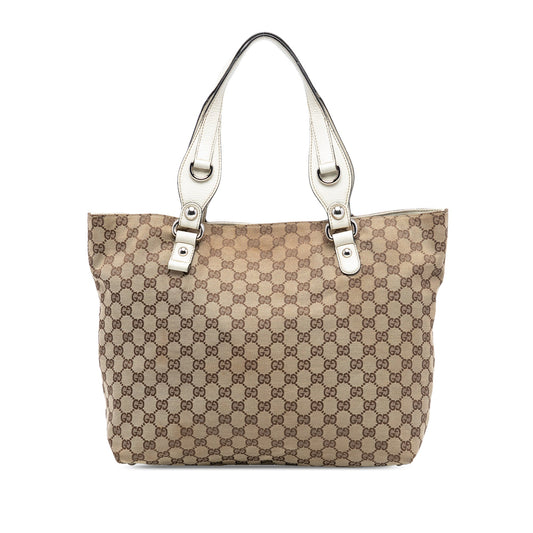 Gucci Medium GG Canvas Icon Bit Tote