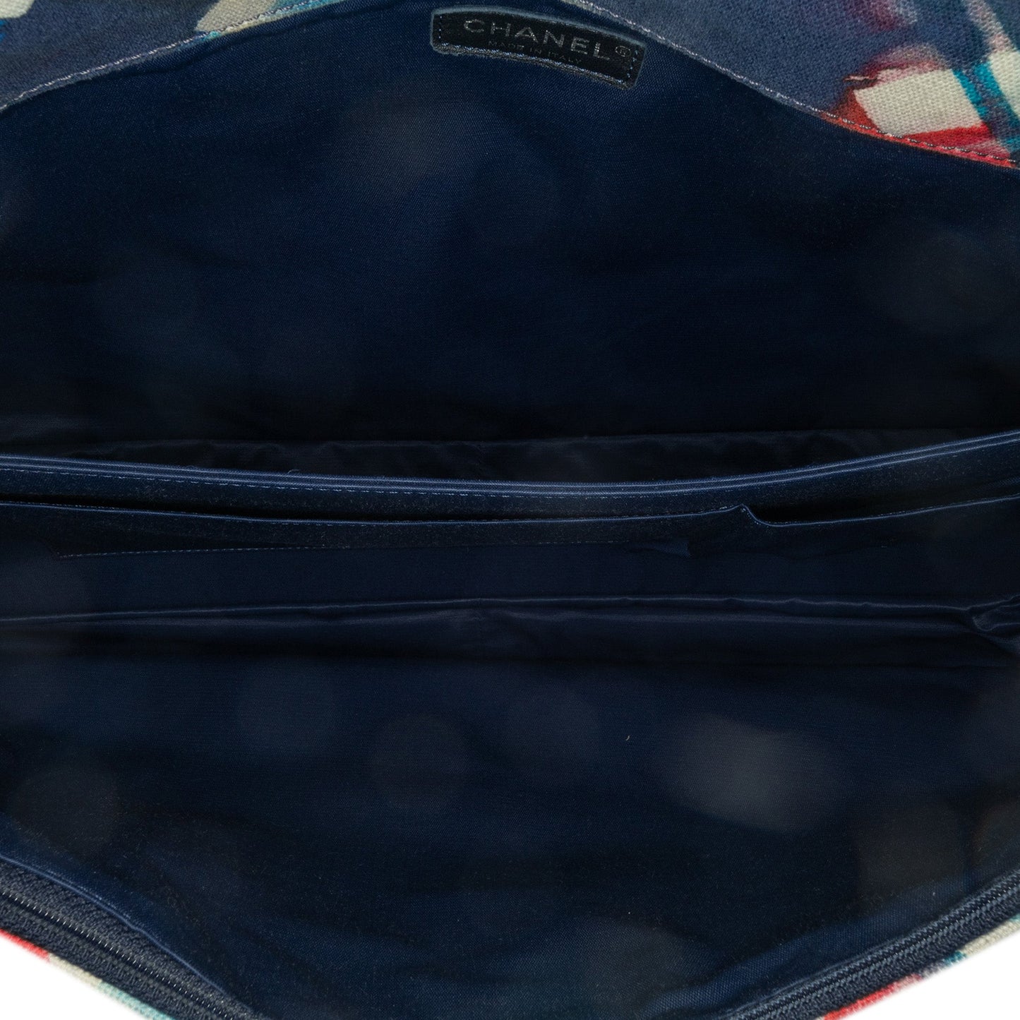 Chanel XXL Printed Canvas Airline Single Flap