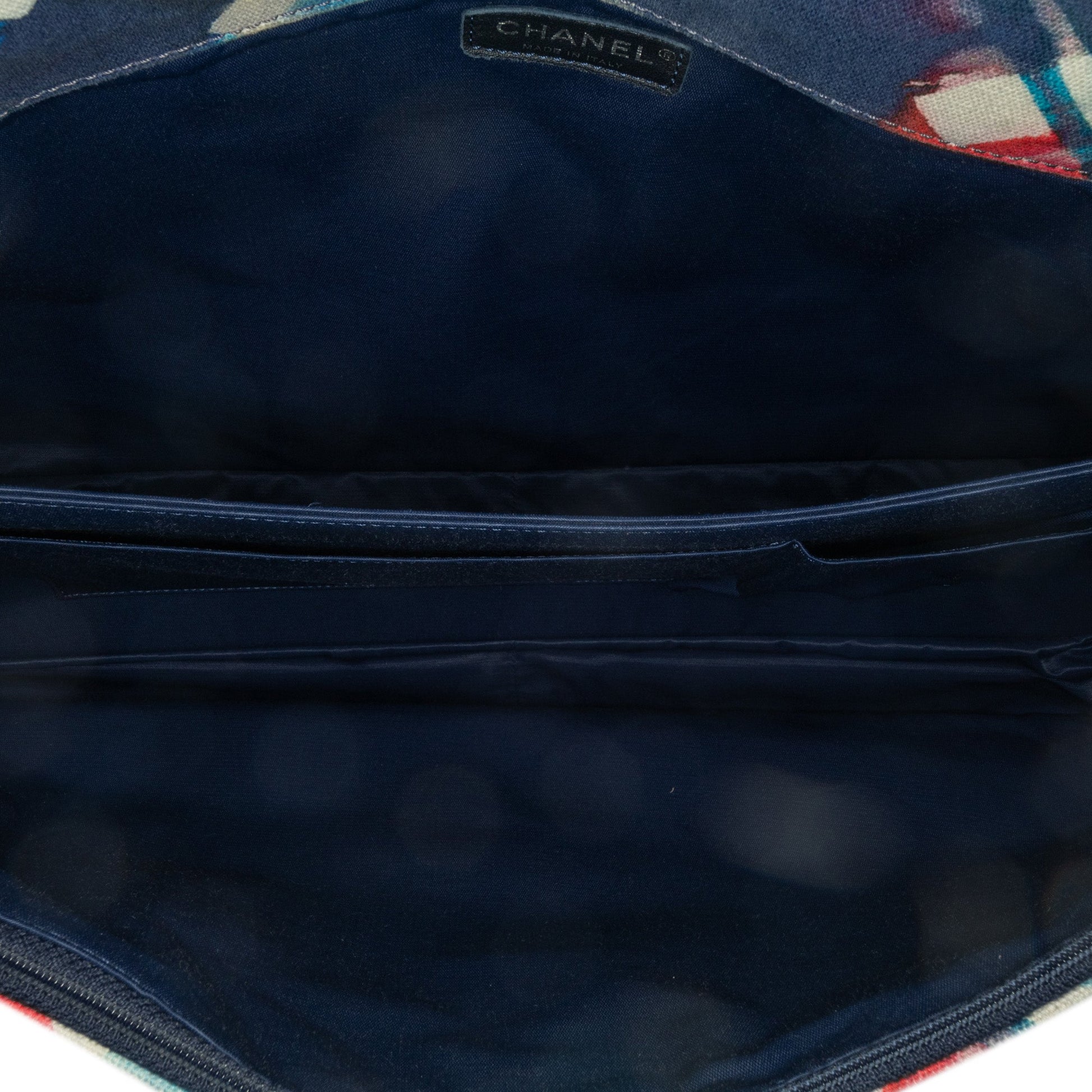 Chanel XXL Printed Canvas Airline Single Flap