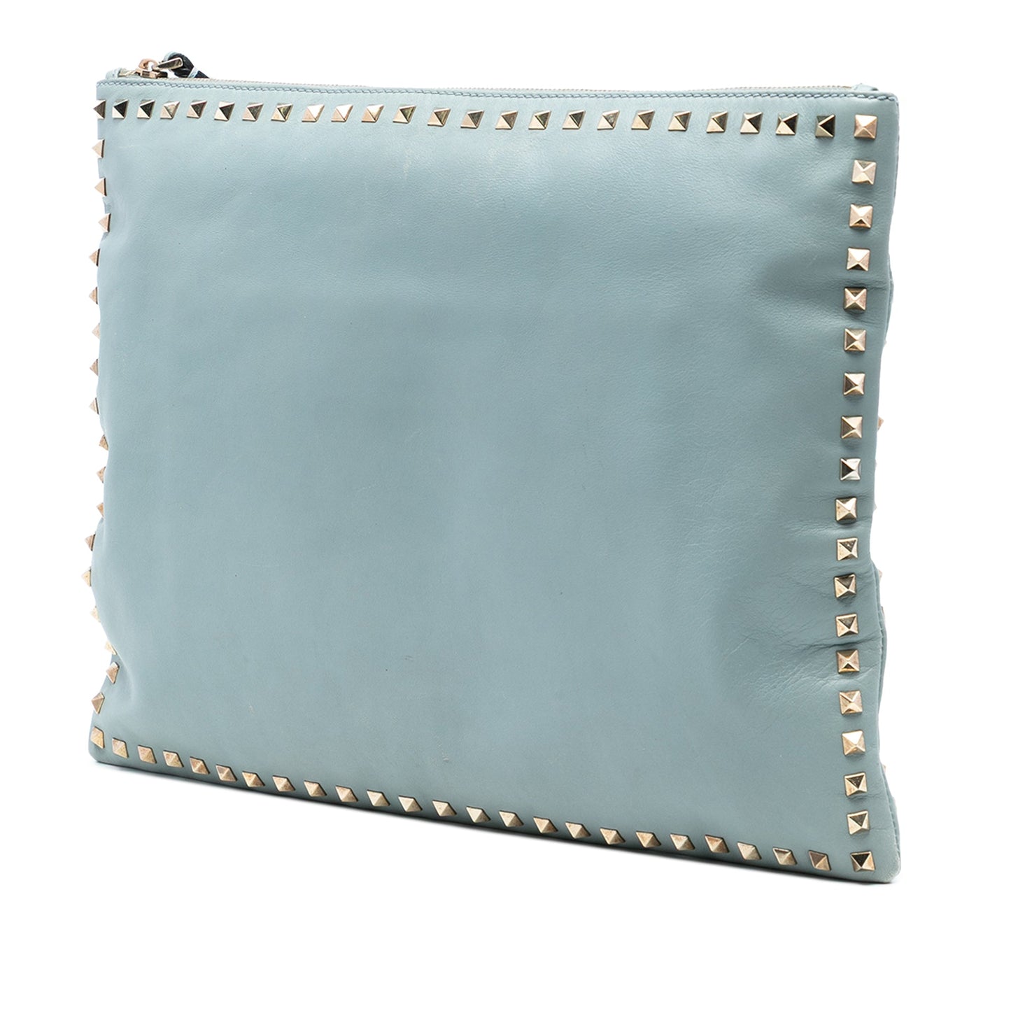Valentino Large Leather Rockstud Clutch