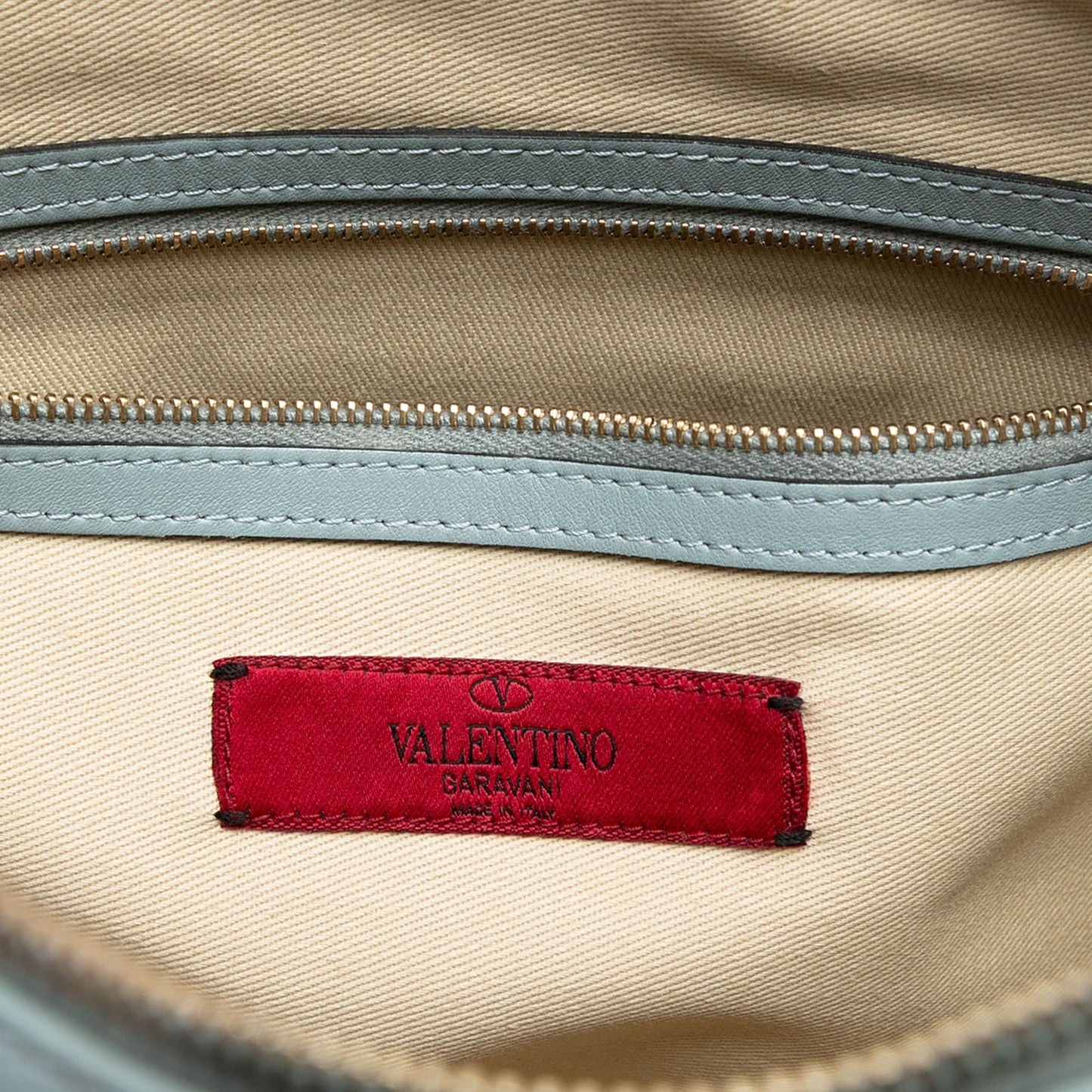 Valentino Large Leather Rockstud Clutch