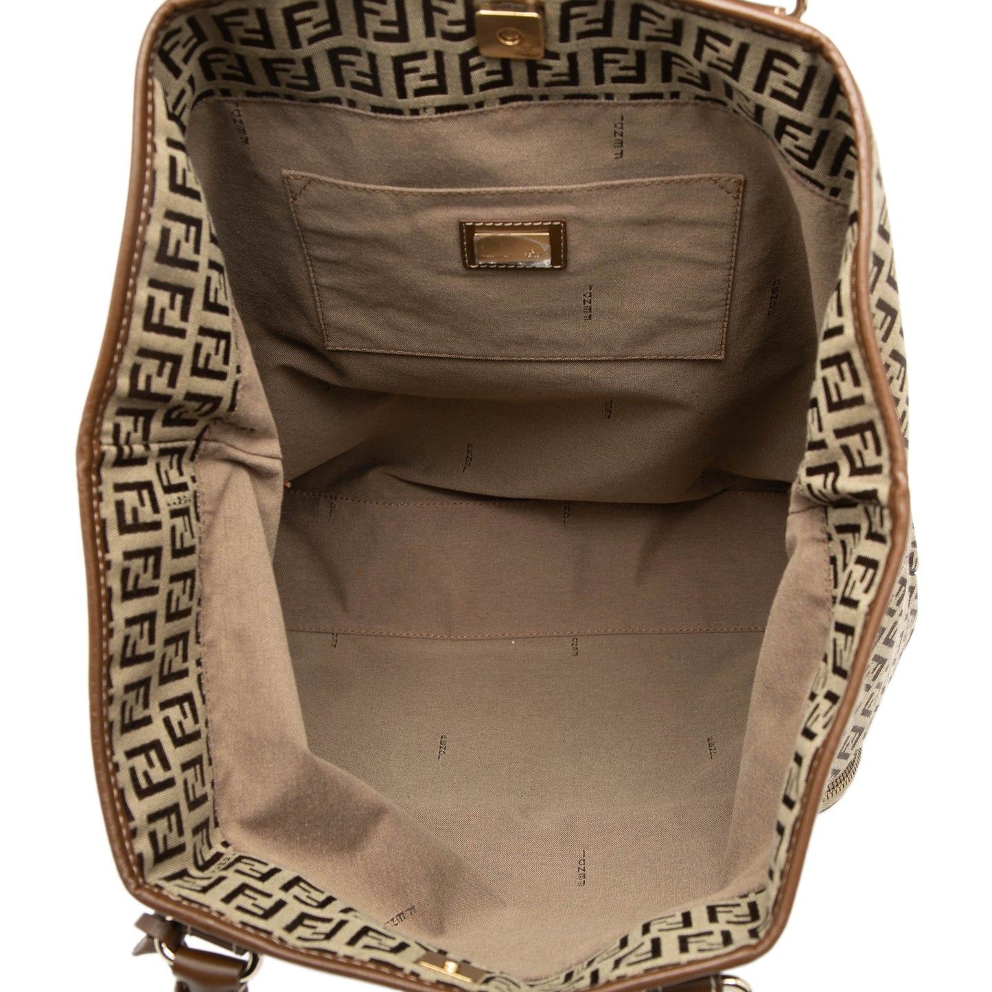 Fendi Zucchino Canvas Chef Shopping Tote