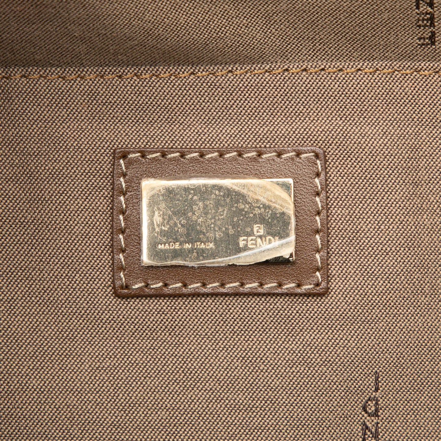 Fendi Zucchino Canvas Chef Shopping Tote