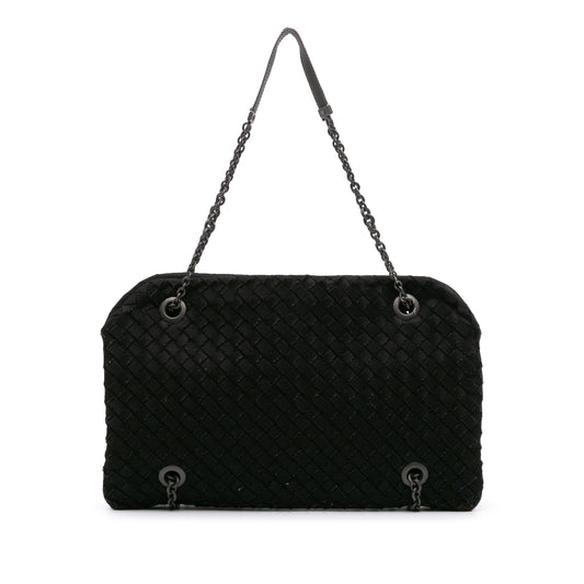 Bottega Veneta Grosgrain Intrecciato Duo Shoulder Bag