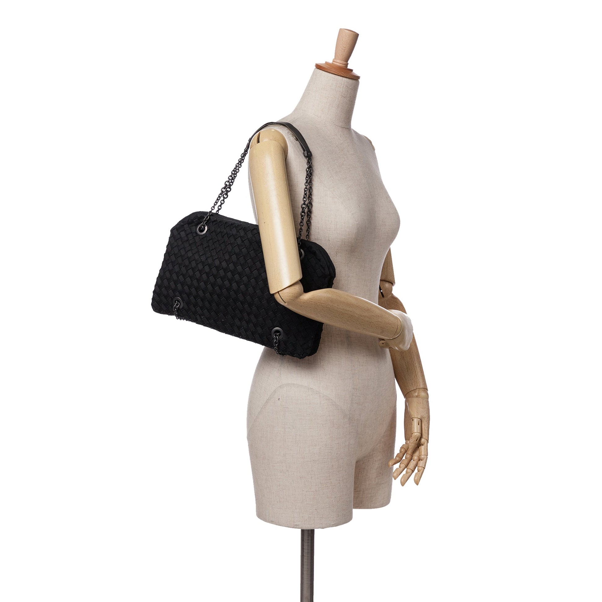 Bottega Veneta Grosgrain Intrecciato Duo Shoulder Bag