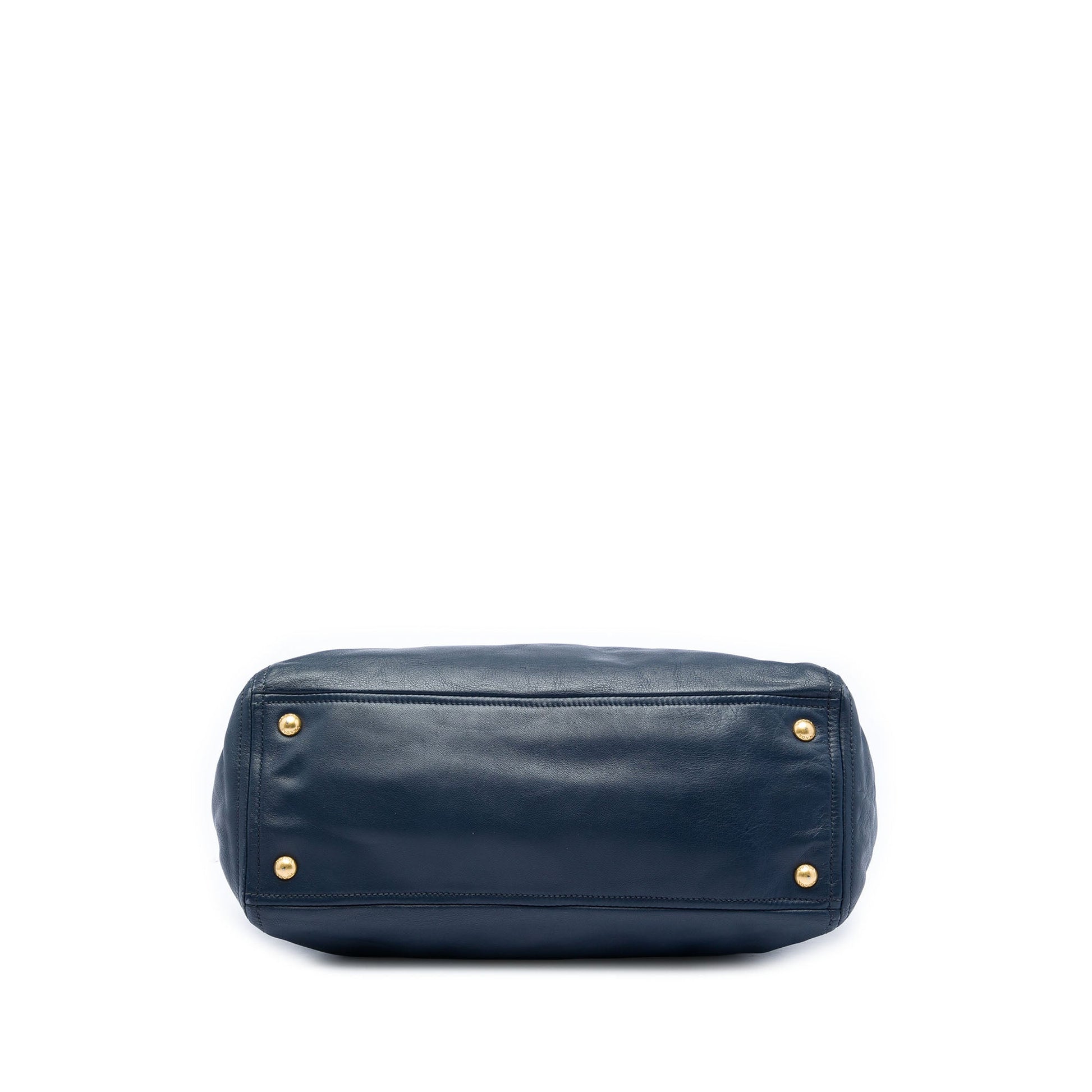Prada Soft Calf Double Zip Convertible Tote
