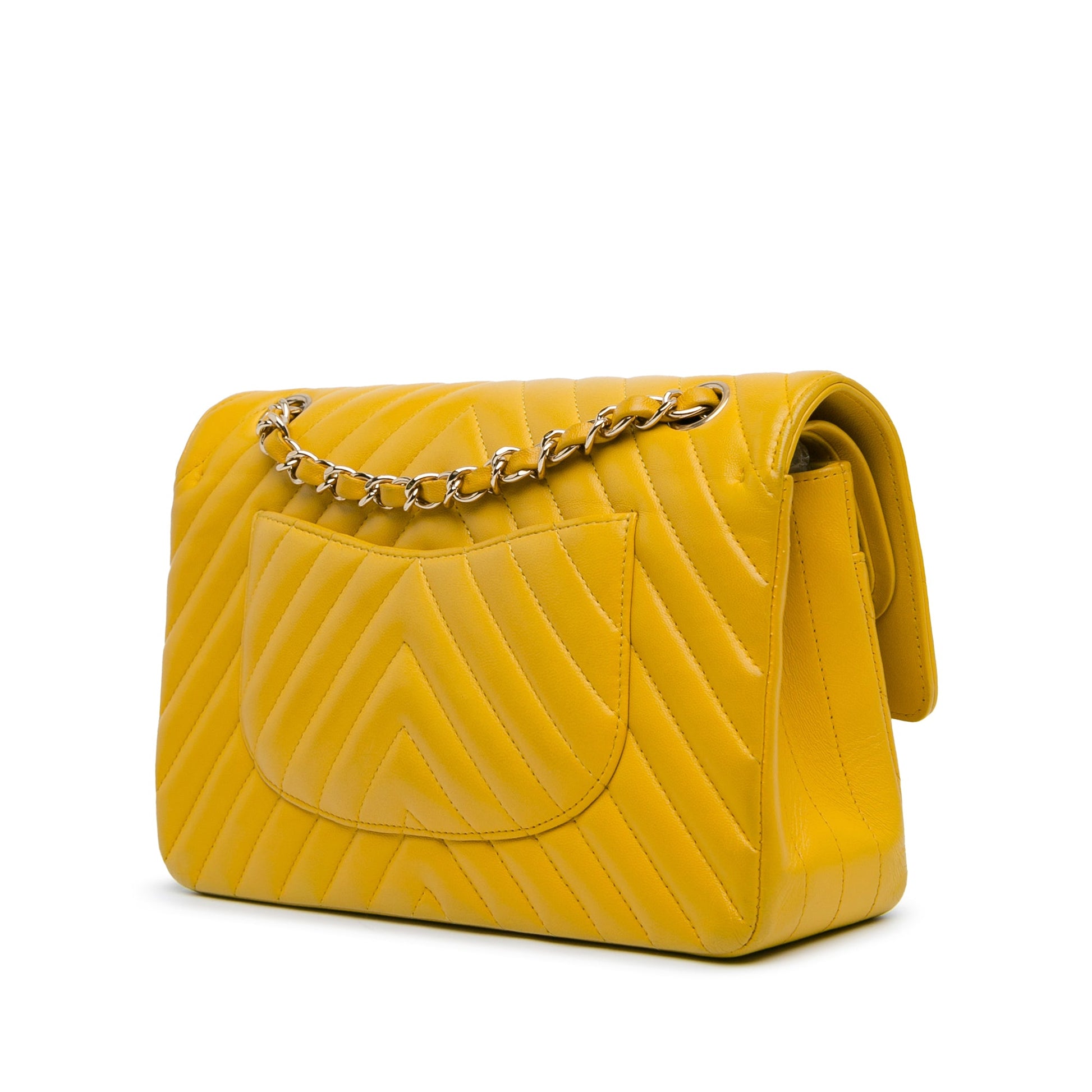 Chanel Medium Classic Chevron Lambskin Double Flap