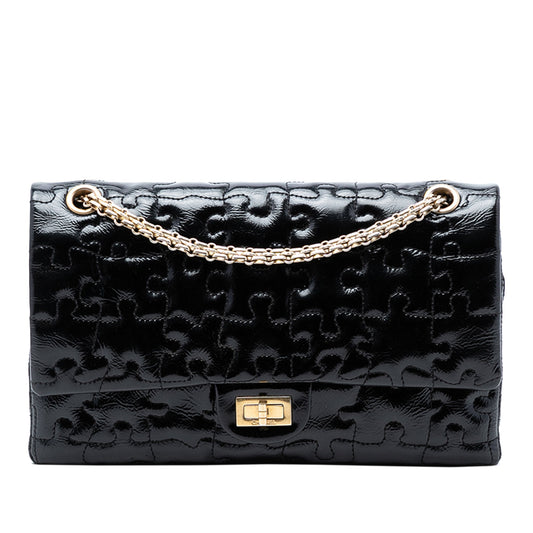 Reissue 2.55 Crackled Patent Puzzle Double Flap 226