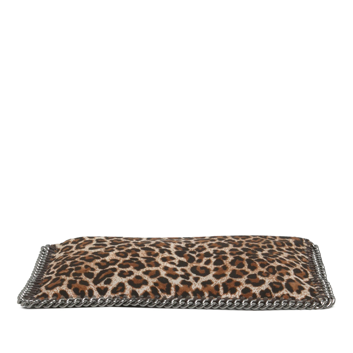 Stella McCartney Falabella Leopard Print Shaggy Deer Shoulder Bag — Brown
