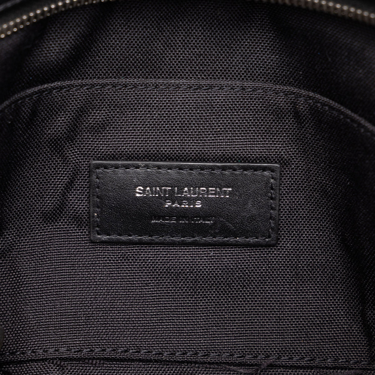 Saint Laurent Leather City Belt Bag — Black